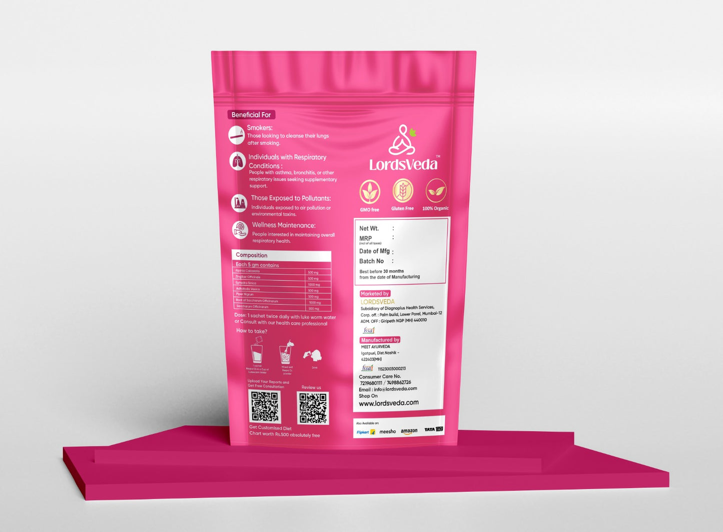 LordsVeda Lung Detox and Asthma Relief Powder