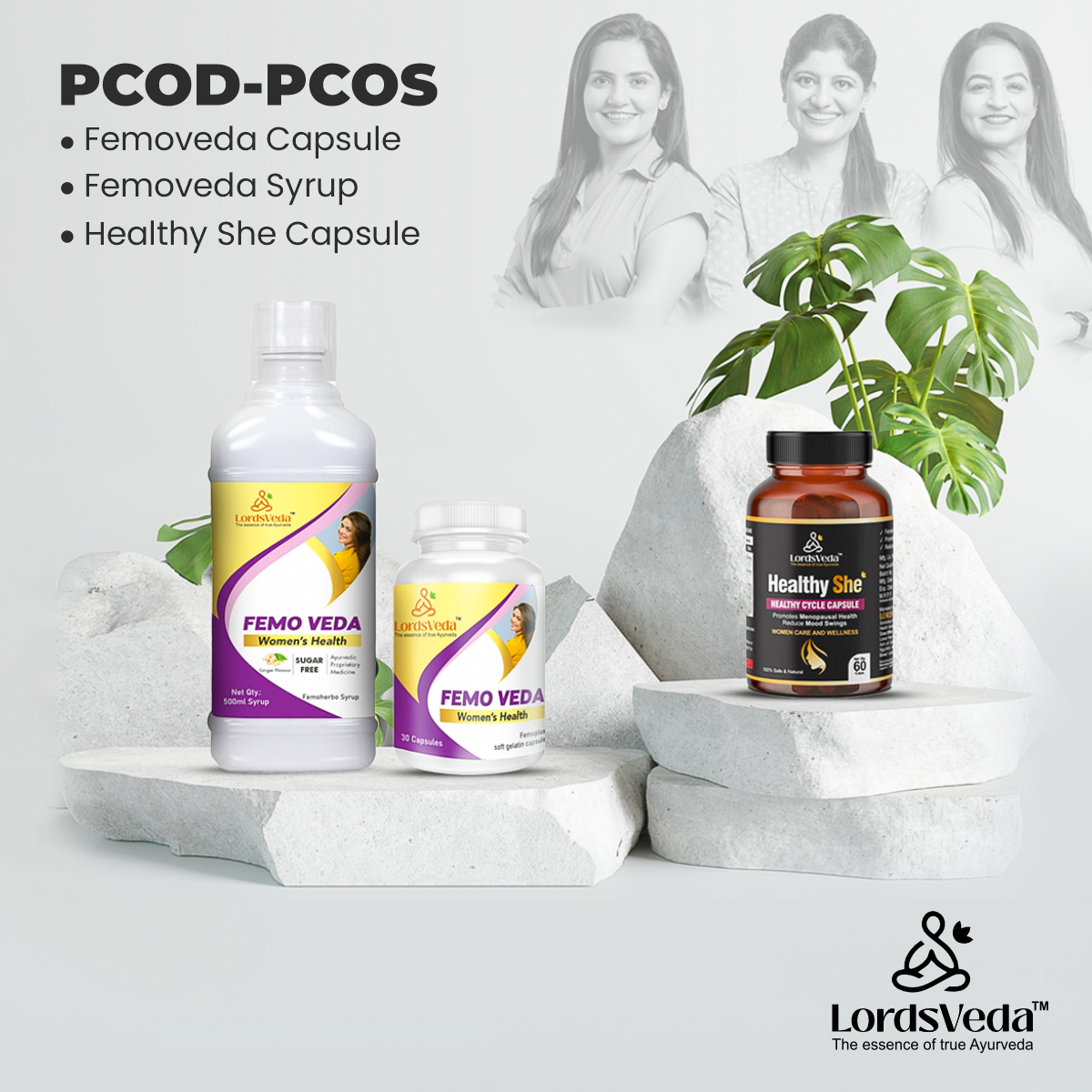 LordsVeda Femoveda Wellness PCOD-PCOS Combo